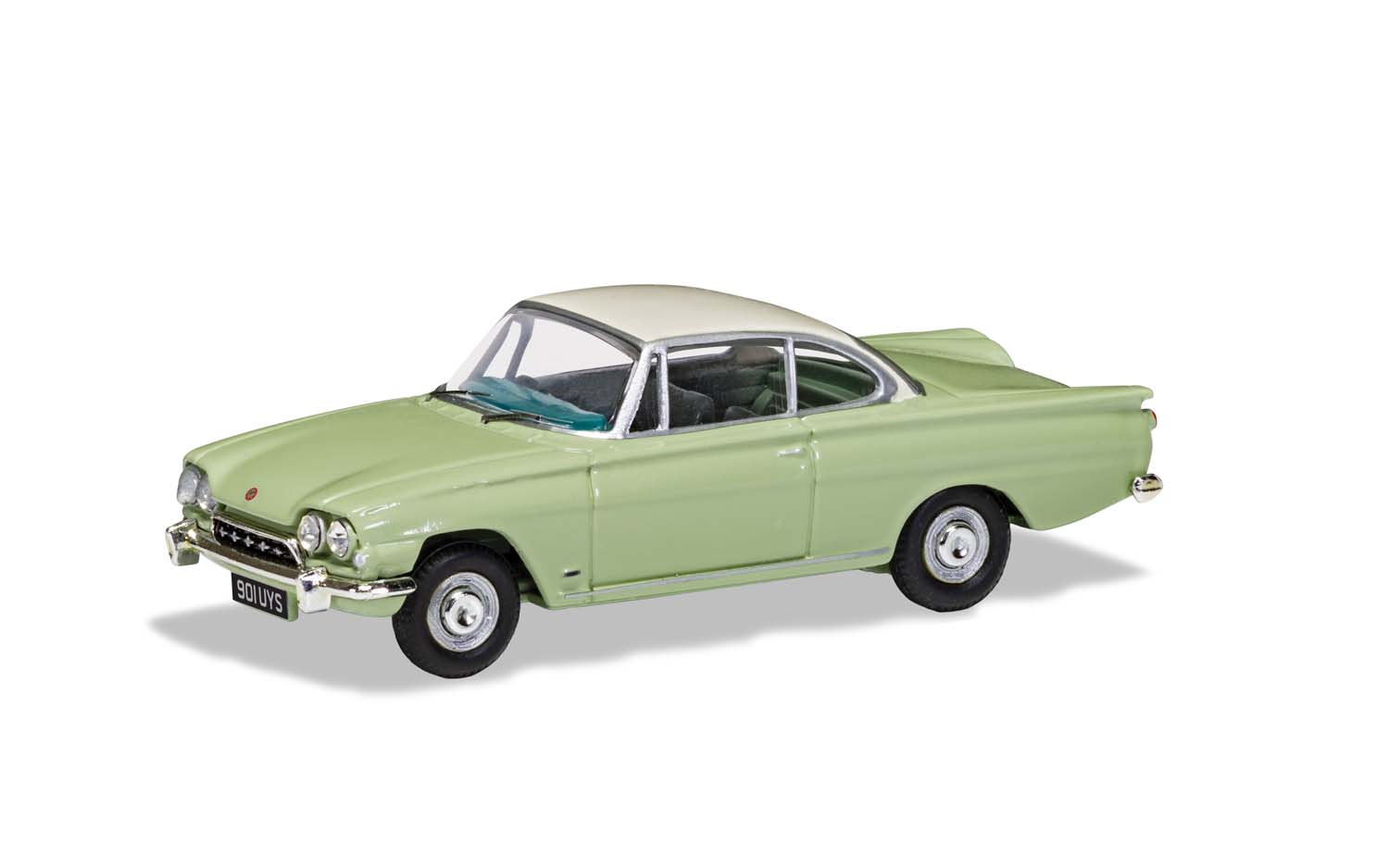 VA03407 Ford Consul Capri 335 (109E) - Lime Green & Ermine White