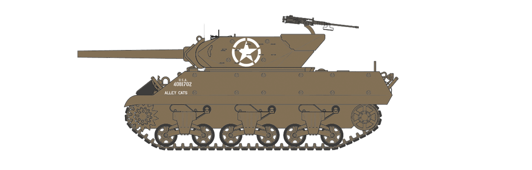 Miniature Solido 1/43 - Char M10 Destroyer - Spirit Atlanta - 40e Anniversaire 1984