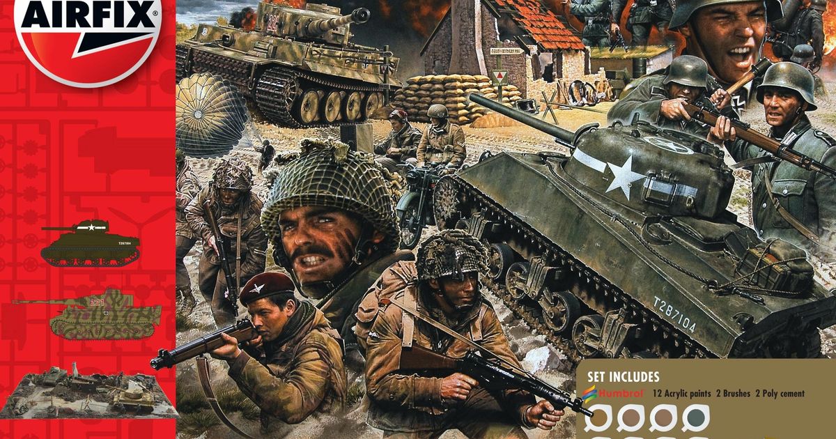 1: 76 Scale Multi Geschenk-Set Operation Overlord Modellbausatz Airfix A50162A 1/76 75 Jahre D-Day