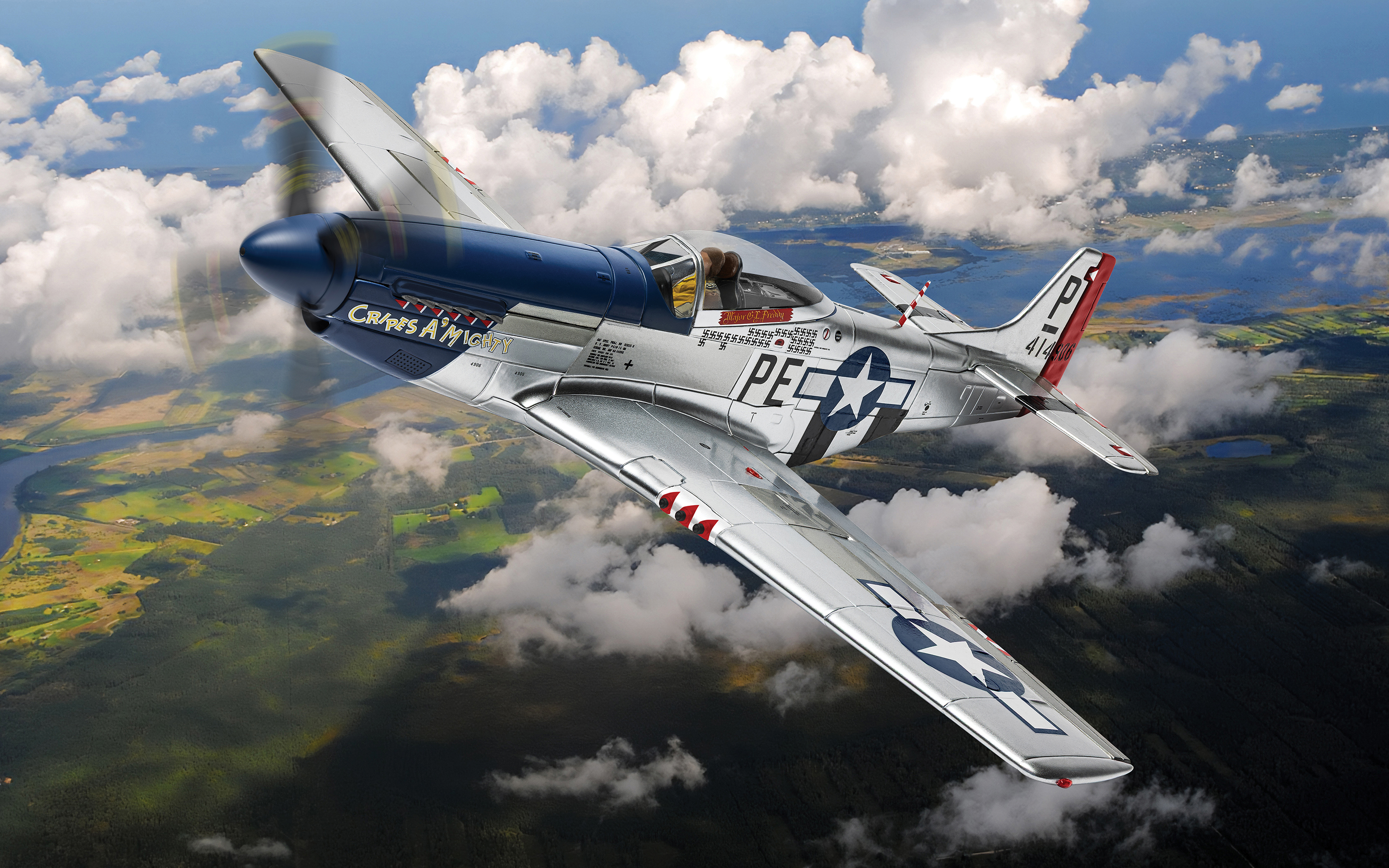AA34410 North American P-51D Mustang, 'Cripes A'Mighty', George