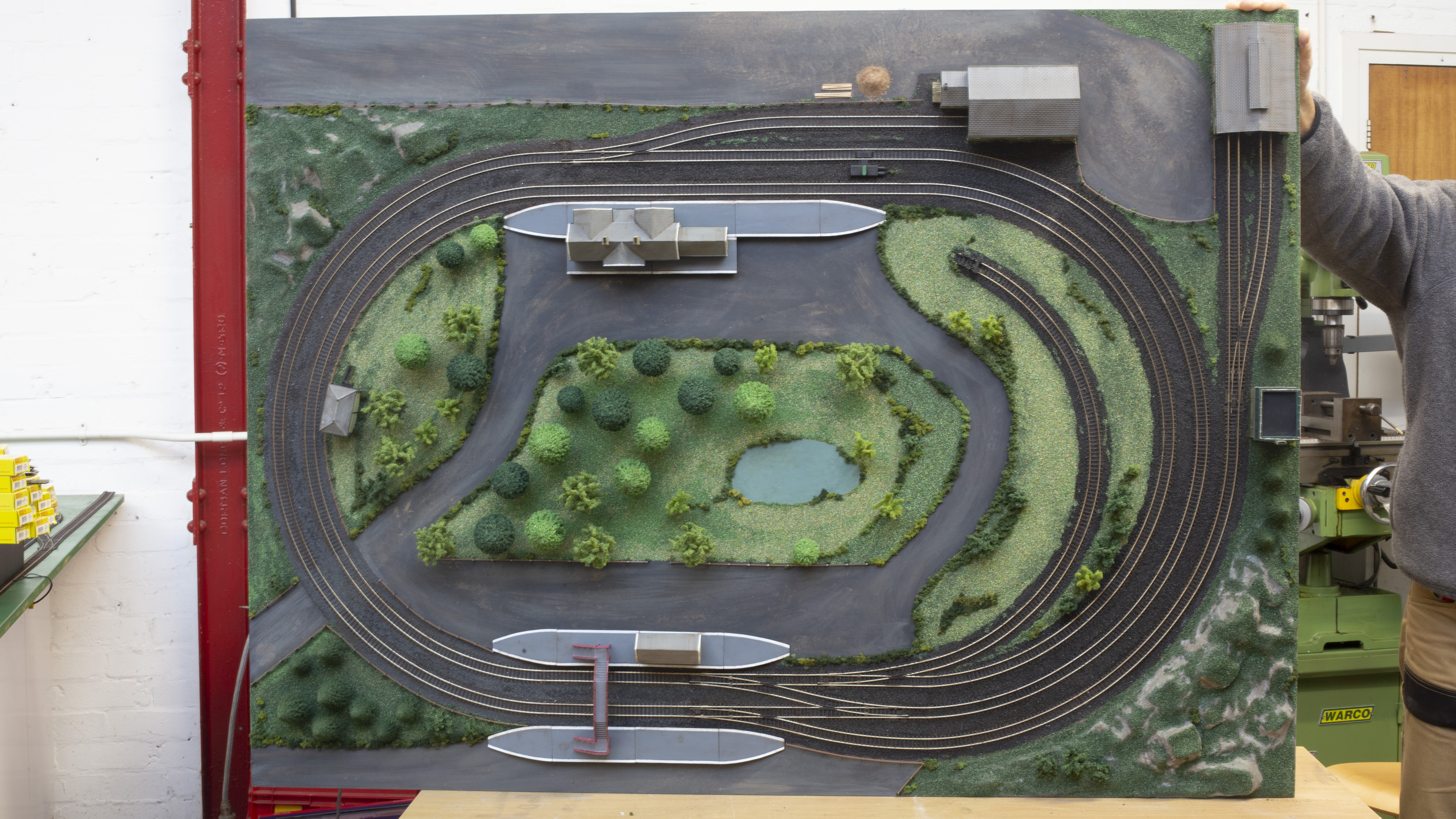Large model railway layout