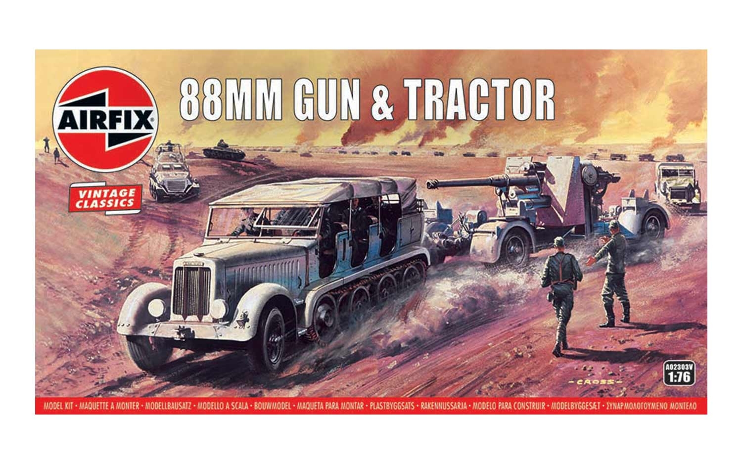 A02303V Airfix | 88mm Gun & Tractor - Plastic model kits