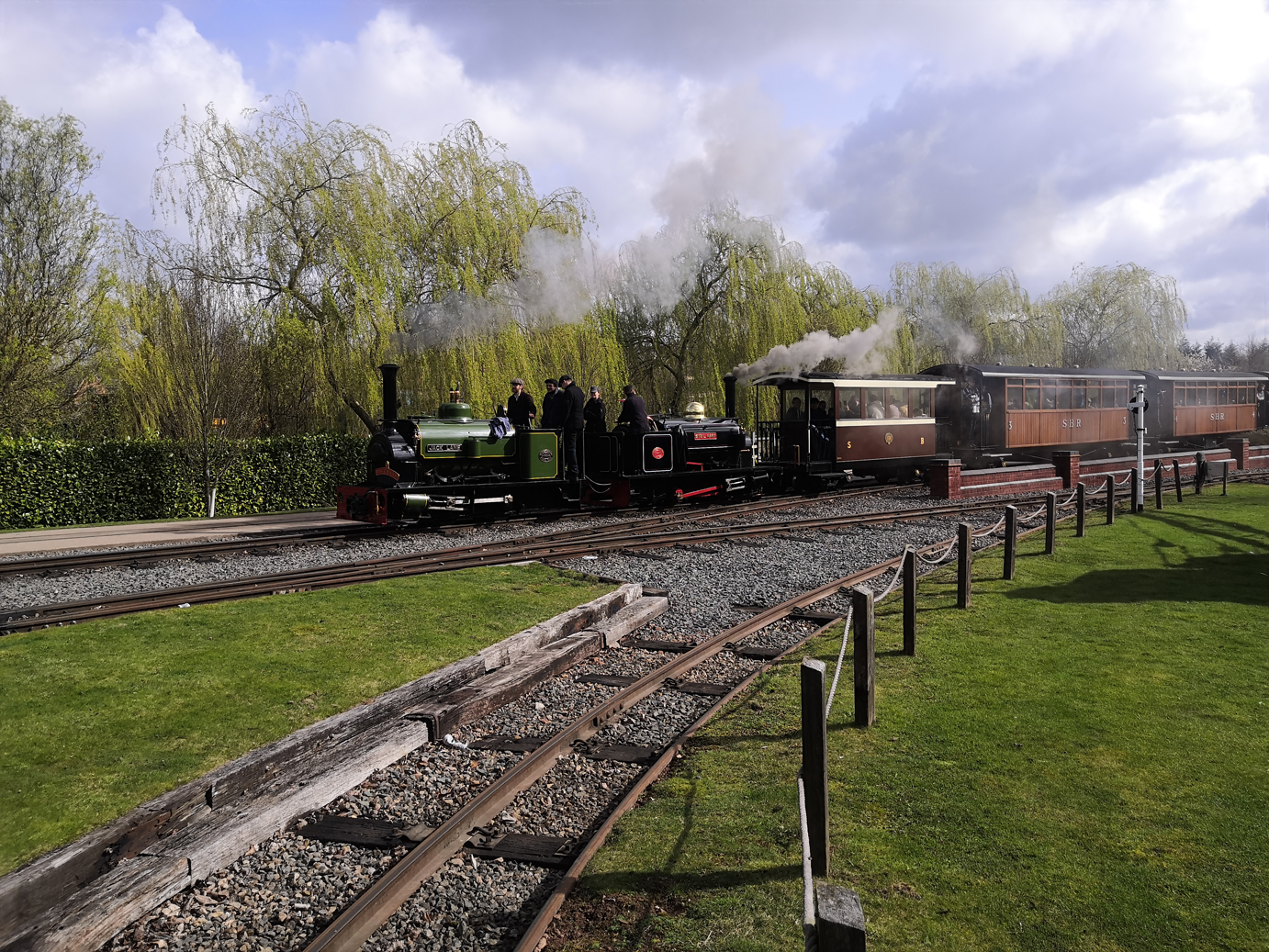 A narrow gauge train