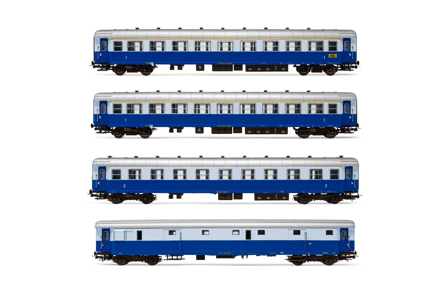 HR4275 Rivarossi (H0 1:87) FS, fast train 'Treno Azzurro', set