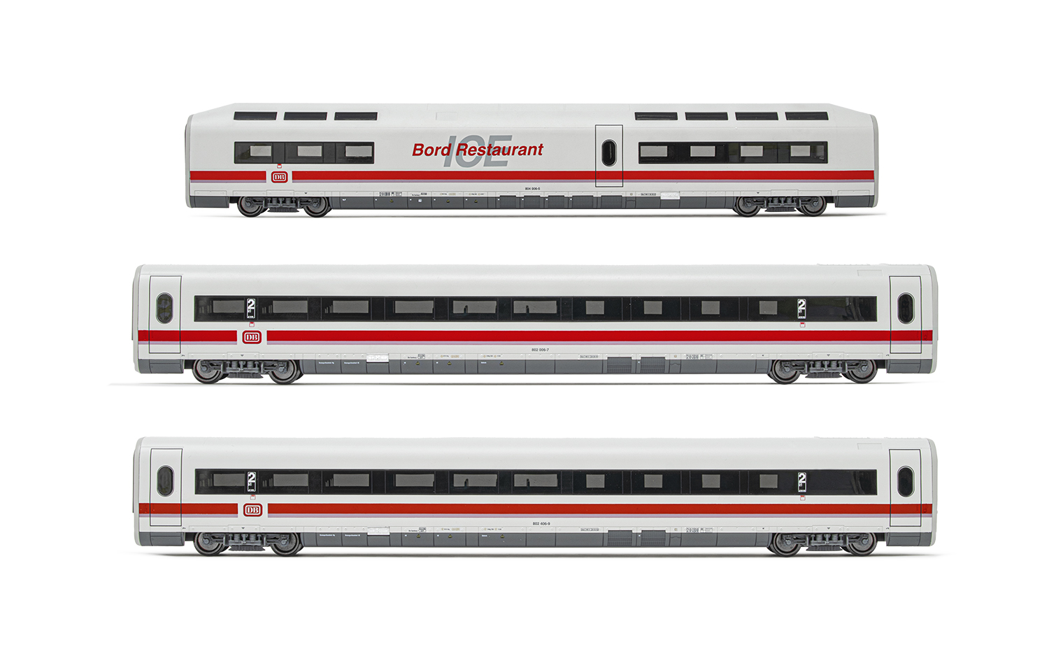 HL4674 DB, 3-unit pack add. coaches for ICE-1 (2 x 2nd class + restaurant),  ep. IV-V