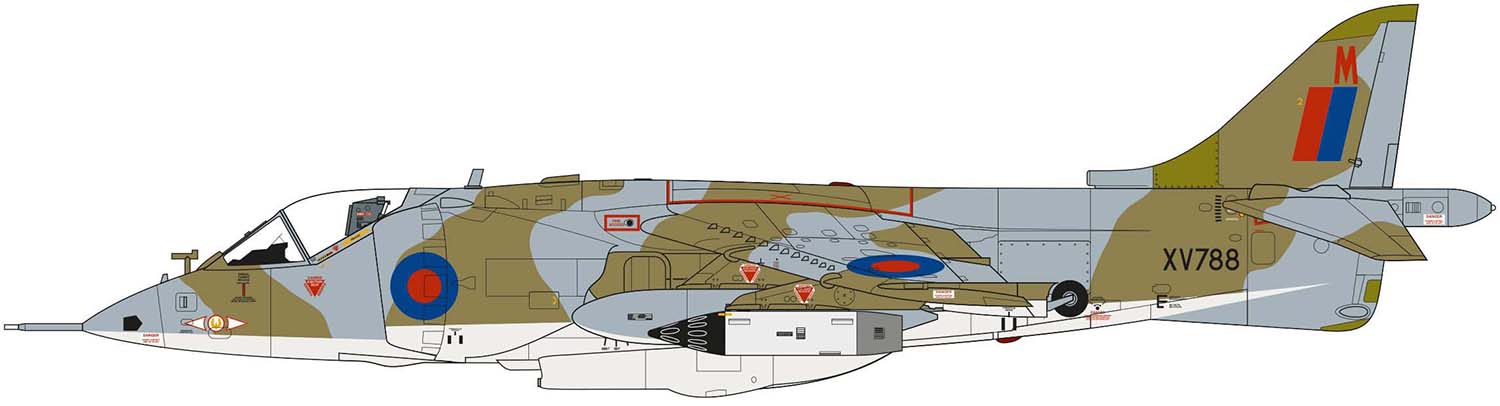 Airfix Hawker Harrier GR.1 Medium Starter Set for sale online A55205 