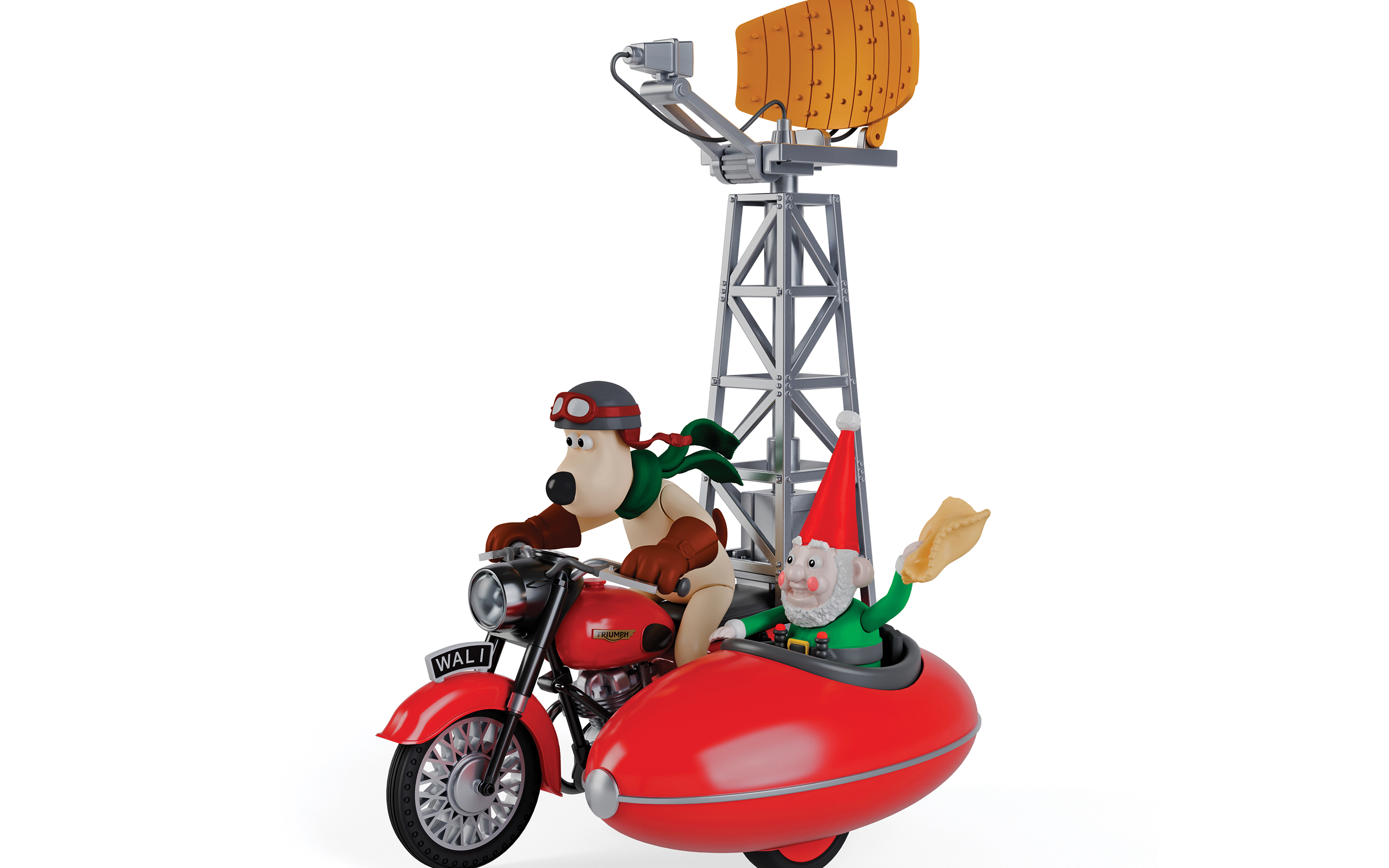 CC80702 Wallace & Gromit Motorcycle & Sidecar, Vengeance Most Fowl