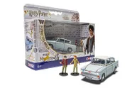 Harry Potter Flying Ford Anglia with Harry Potter and Ron Weasley Figurines