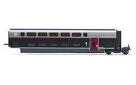 SNCF, coffret supplémentaire de 3 voitures, TGV Duplex Carmillon, composé de 2 voitures de ex 1ére classe et 1 voiture bar, ép. VI