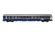 SBB, Schlafwagen Typ MU '64 mit Schürzen im Originalzustand, TEN-Lackierung mit aluminiumfarbenem Dach, Ep. IV