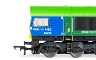 GBRf, HS2 Class 66, Co-Co, 66796 'The Green Progressor' - Era 11