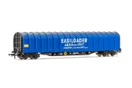 BR, 4-axle tarpaulin wagon, blue "Easiloader" livery, period IV