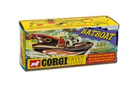 Corgi Toys 107 - Bat Boat With Batman & Robin (Reissue)
