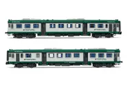Trenord, 2-unit pack of diesel railcars ALn 668 1000, motorized unit + dummy, period VI