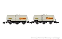 SNCF, 2-unit pack of 3-axle tank wagons, "SHELL", ep. IV