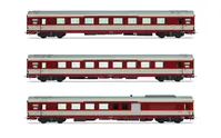 SNCF, 3-unit pack Gran Confort coaches TEE "Le Kléber" (A8u, A8tu, A4Dtux), betón grey, ep. IV