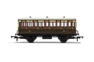 GWR, 4 Wheel Coach, 3rd Class, 1882 - Era 2/3