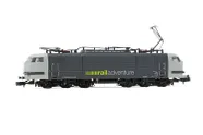 RailAdventure, locomotiva elettrica 103 222-6, con cabine lunghe, pantografo a braccio singolo, livrea grigia, ep. VI