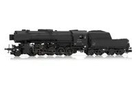 DRB, steam locomotive class 42 in black grey livery, 42 512, period II, with DCC sound decoder