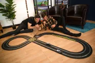 Scalextric 1980s TV - Back to the Future vs Knight Rider Race Set