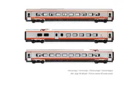 FS, 3-unit pack intermediate coaches for HN2474, "Frecciargento"-livery, period VI