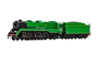 NSW, Express passenger steam locomotive class C38 "Pacific" 4-6-2 #3806, black/green livery, period III