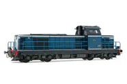 SNCF, locomotive diesel BB 66105, 2e sous-série, livrée bleu/blanche, ép. III-IV