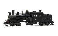 Heisler steam locomotive, 2-truck model, "Coos Bay Lumber Co. #8", ep. III, with DCC sound decoder