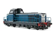 SNCF, locomotive diesel BB 66105, 2e sous-série, livrée bleu/blanche, ép. III-IV
