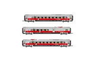 FS, 3-unit pack intermediate coaches for HN2473, "AV Frecciargento"-livery, period VI