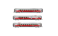 FS, set di 3 carrozze intermedie per HN2473, livrea "AV Frecciargento", ep. VI