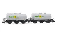 RENFE, 2-unit pack of 3-axle tank wagons, Koype livery, ep. IV