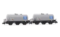 RENFE, 2-unit pack of 3-axle tank wagons, CAMPSA livery, ep. IV (blue logo with 4x C's)
