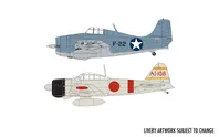 Grumman F-4F4 Wildcat & Mitsubishi Zero Dogfight Double