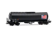 SNCF, 2-unit pack of 4-axle isolated tank wagon TOTAL France, black livery