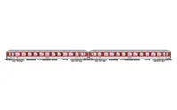 DB Nachtzug, 2-unit set of couchettes Bvcmz248, white/red livery, ep. V