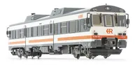 RENFE, diesel railcar 596, "Regionales R1" livery, 9-596-006-7, period V