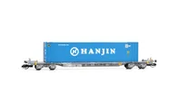 TOUAX, 4-axle container wagon Sffgmss with 45' container “HANJIN”, period VI