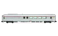 SNCF, set de 3 coches TEE «Paris - Ruhr», decoración plata, compuesto de 1 coche A4Dtux, 1 coche Vru y 1 coche A3rtu, ép. IV