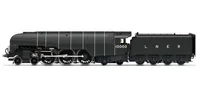 LNER, Class W1 'Hush Hush', 1935 (Double Blast Pipe), 4-6-4, 10000 - Era 3