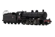 SNCF, locomotive à vapeur 140 C 70, avec tender 18 B 64, livrée noir, ép. III