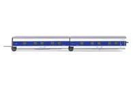 SNCF/RENFE, set di 2 carrozze letto aggiuntive, Talgo "Francisco de Goya" (Paris – Madrid), livrea blu/bianca, ep. V