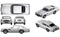 Aston Martin DB5 Silver Starter Set 1:32