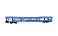 DR, 2-unit set of DDm916 car transporters, blue livery, ep. IV