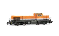 BASF, dieselelektrische Lokomotive Vossloh DE 18, orange/grau, Ep. VI