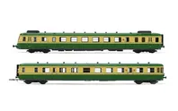 SNCF, RGP2 diesel railcar, re-built version, green/beige livery, ep. IV, with DCC sound decoder