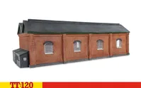 Double Engine Shed - Red Brick Collection