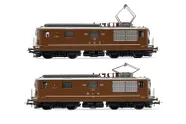 BLS/SEZ, 2-unit set of electric locomotives class Re 4/4, brown livery, including 1 x BLS 173 "Lötschental" and 1 x SEZ 177 "Zweisimmen", period IV