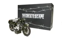 The Great Escape Triumph TR6 Trophy Motorcycle (Weathered) - 1:12 Scale