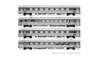 SNCF, coffret de 4 voitures "Mistral 69" TEE « Jules Verne », n.1/2, ép. IV
